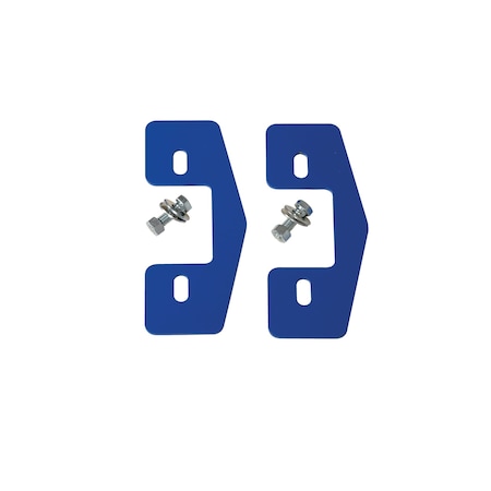 Vestil Cable Ramp Kit, 3 in H, 1/8 in L, 8 in W, Steel, Blue, 2 PK MPR-10-KIT